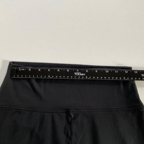 Offline By Aerie Leggings Sz L Black Hi Rise Short Inseam Workout Jogging - Picture 4 of 8